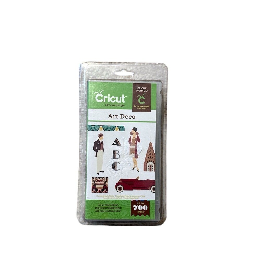Cricut Art Deco Card Making Cartridge Up To 700 Images New in Package NOS